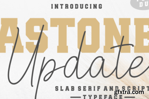 Astone Update Font