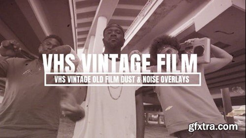 Videohive VHS Vintage Old Film Dust & Noise Overlays For After Effects 54693006