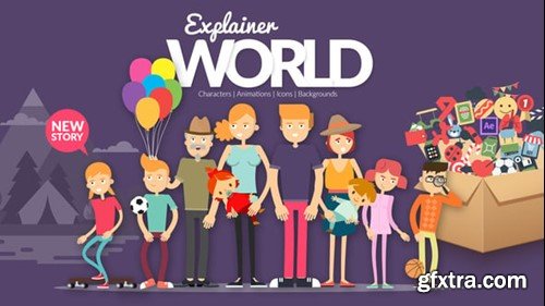 Videohive Explainer World Characters 54738266