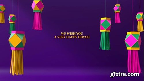 Videohive 3D Happy Diwali Logo 54742199