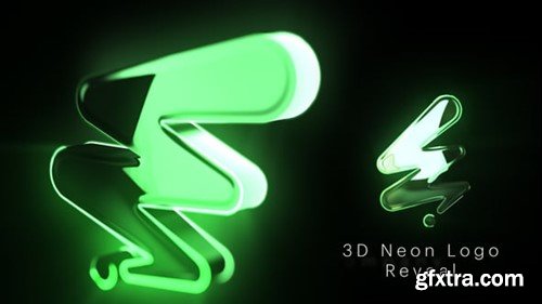 Videohive Fast 3D Neon Logo Reveal 54726262