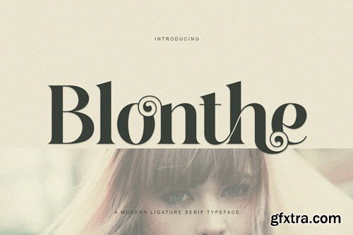 Blonthe Modern Serif Font WA69BFQ