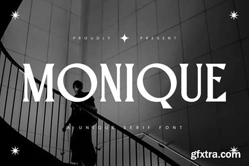 Monique - Unique Serif Font TVGHCYL