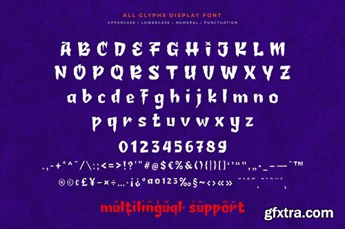 Jifer Bogy - Halloween Display Font GEL877E