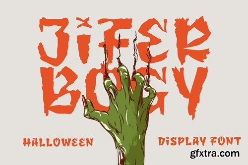 Jifer Bogy - Halloween Display Font GEL877E