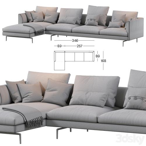 1333 Flamingo Zanotta Sofa