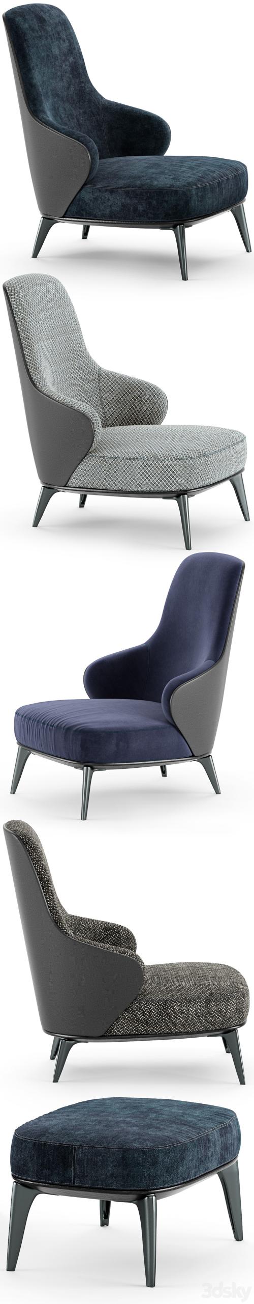 Minotti Leslie Bergere Armchair