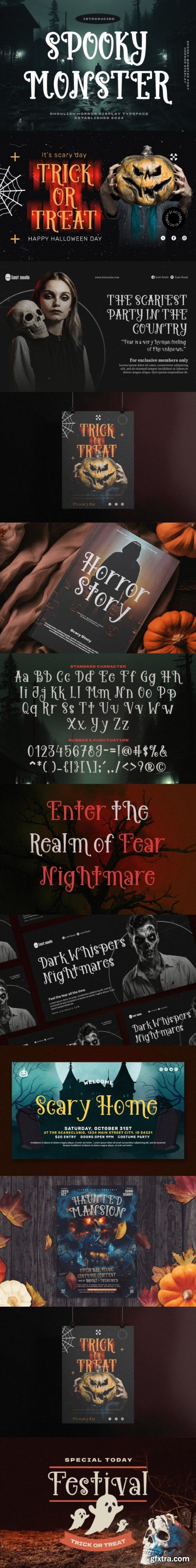 Spooky Monster Font