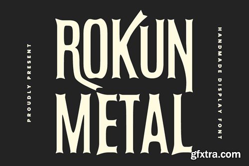 Rokun Metal Display Font MZ4MVHZ