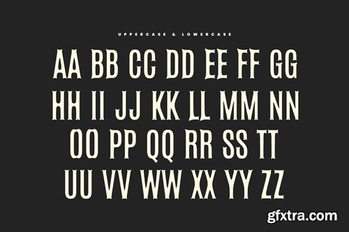 Rokun Metal Display Font MZ4MVHZ