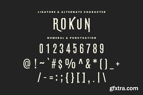 Rokun Metal Display Font MZ4MVHZ