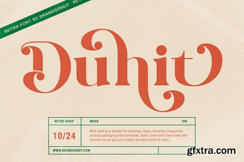 Duhit - Retro Serif Font 7Q7N2C7