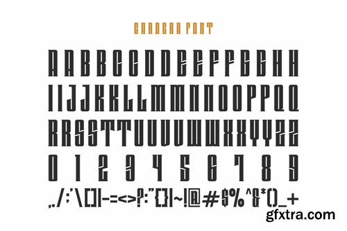 Cardera - Tall Font 85GY4PQ