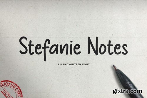 Stefanie Notes - Handwritten Font RNTS49D