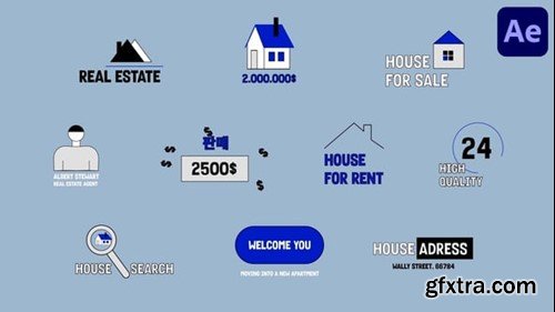 Videohive Real Estate Text Animations for After Effects 54731747