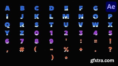 Videohive Fluid Alphabet for After Effects 54731149