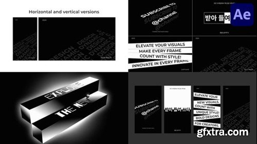 Videohive Black And White Typography for After Effects 54731557