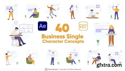 Videohive Business Single Character Concepts For After Effects 54723863