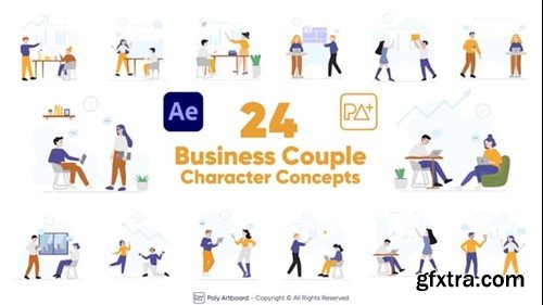 Videohive Business Couple Character Concepts For After Effects 54723828