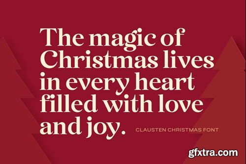 Clausten - Stylish Christmas Font VVDU8PB