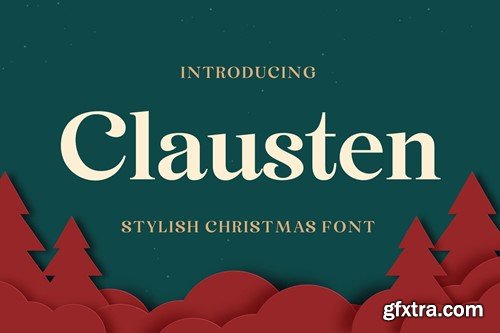 Clausten - Stylish Christmas Font VVDU8PB