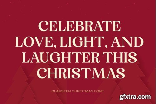 Clausten - Stylish Christmas Font VVDU8PB