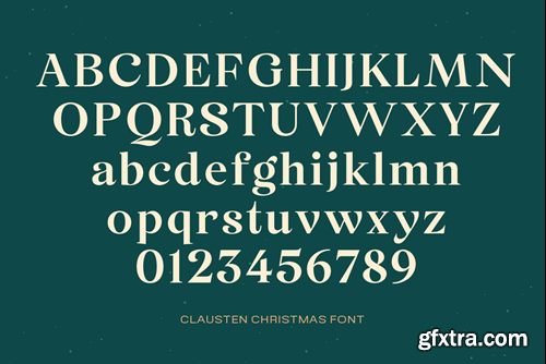 Clausten - Stylish Christmas Font VVDU8PB