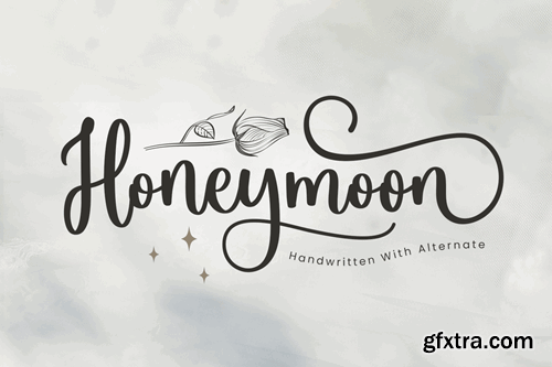 Honeymoon - Wedding Font 27LTG3S