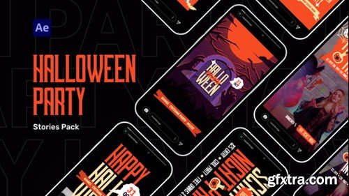 Videohive Halloween Party Stories Pack 54661045