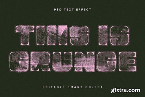 Grunge Stamp PSD Text Effect A6GFMMW