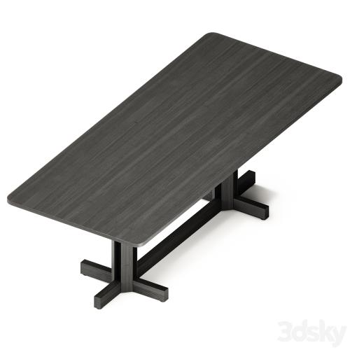 Kettal ALTAR Rectangular wooden dining table