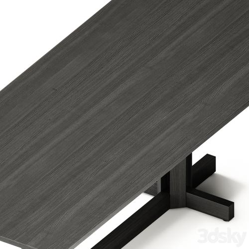 Kettal ALTAR Rectangular wooden dining table