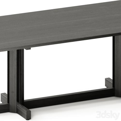 Kettal ALTAR Rectangular wooden dining table