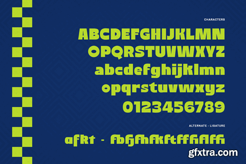 Migrain - Bold Retro Display typeface ANWVNHA