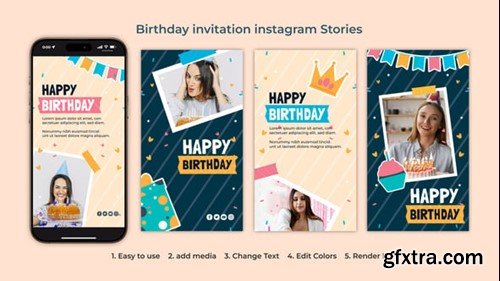 Videohive Birthday Invitation Instagram Story 54754529