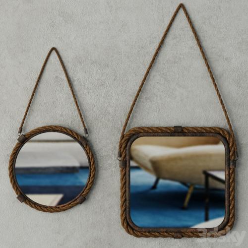 Molyneux Jute & Metal Mirror Set