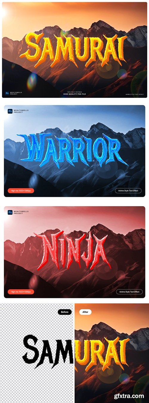 Anime Style Text Effect V67UHRN