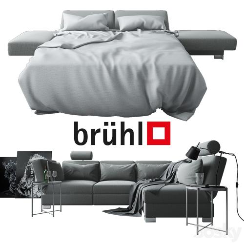 Sofa bed Bruehl Nook with decor