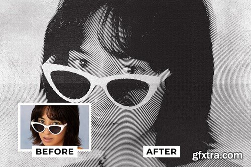 Halftone Photo Effect 2WJ3G9T