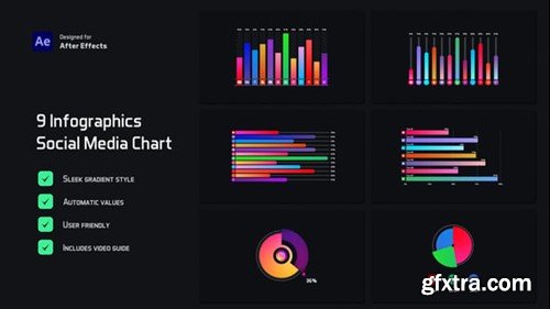 Videohive Social Media Chart Infographics 54757269