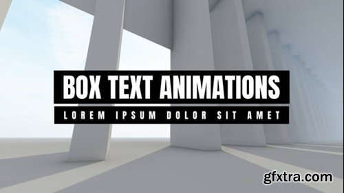 Videohive Box Text Animations 54743725