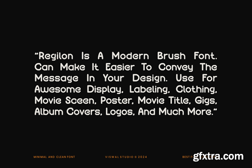 Regilon - Minimal & Logo Font MPXJ98R