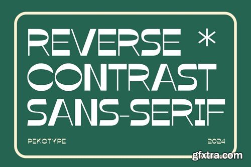 Jarwo - Reverse Contrast Display Typeface X2Q7GDE