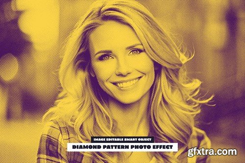 Diamond Pattern Photo Effect RS9YYT4