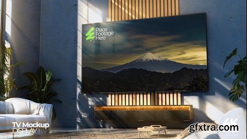 Videohive Home Interior UHD TV Mockup 54730450