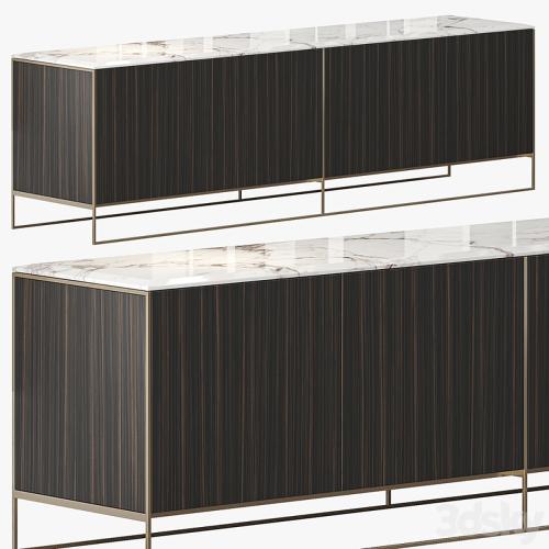 MINOTTI CALDER BRONZE LIVING HORIZZONTAL SIDEBOARD