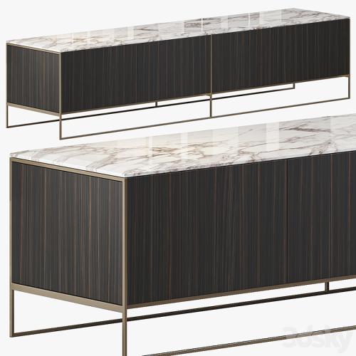 MINOTTI CALDER BRONZE LIVING HORIZZONTAL SIDEBOARD