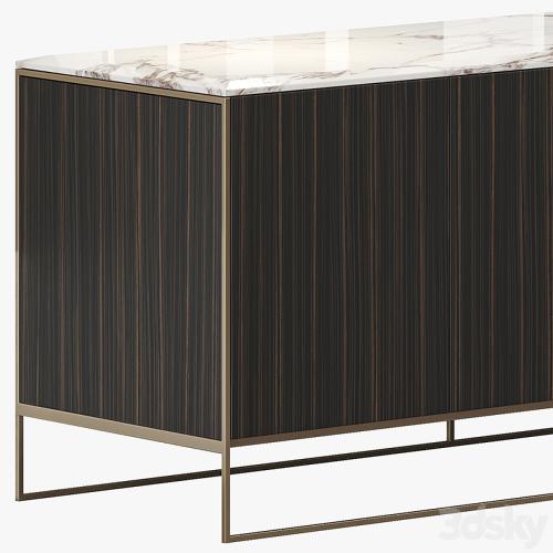 MINOTTI CALDER BRONZE LIVING HORIZZONTAL SIDEBOARD