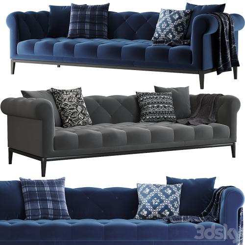 RH | Italia Chesterfield sofa with tufted