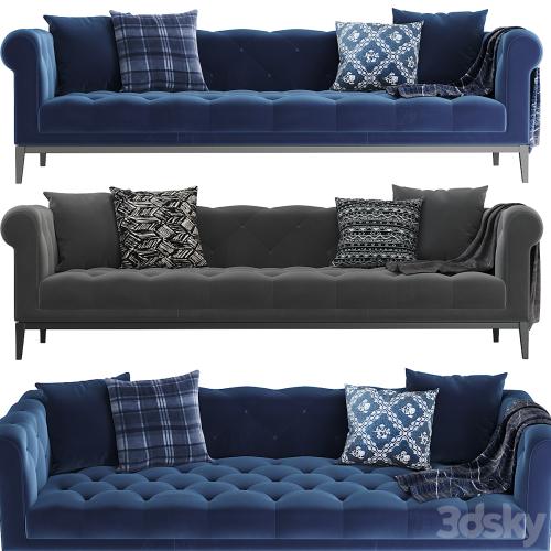 RH | Italia Chesterfield sofa with tufted